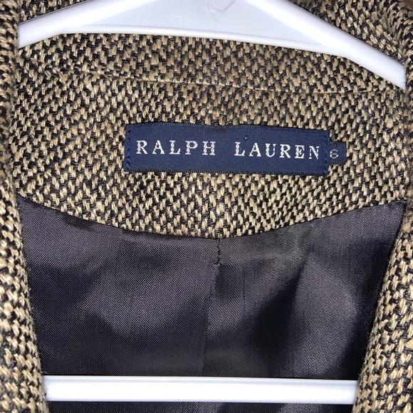 SOLD Ralph Lauren Black and Brown Blazer size 6 - Picture 2 of 6
